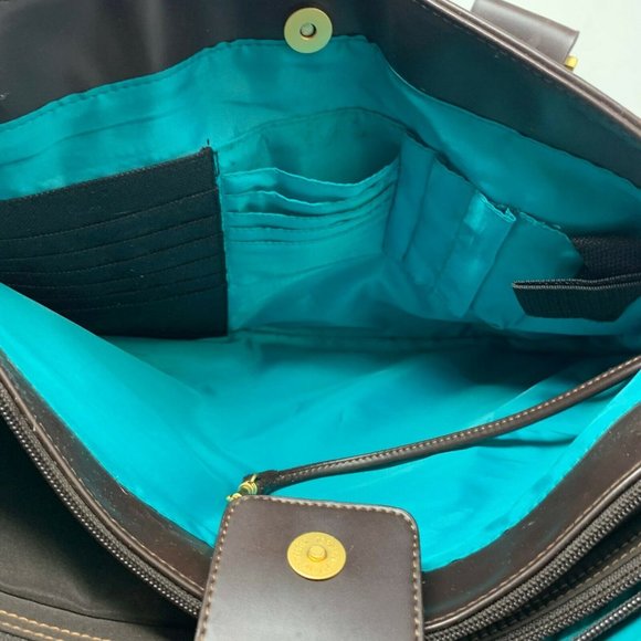 Case Logic Structured Work Tote Organizer Shoulder Bag Laptop Commuter Brown - Picture 5 of 8